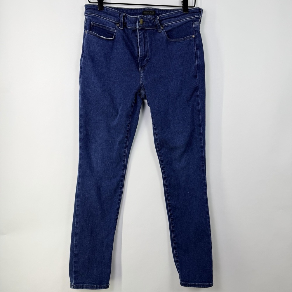 Uniqlo Jeans Women Blue Skinny Stretch‎ Denim Size 30 Altered 27 Inseam